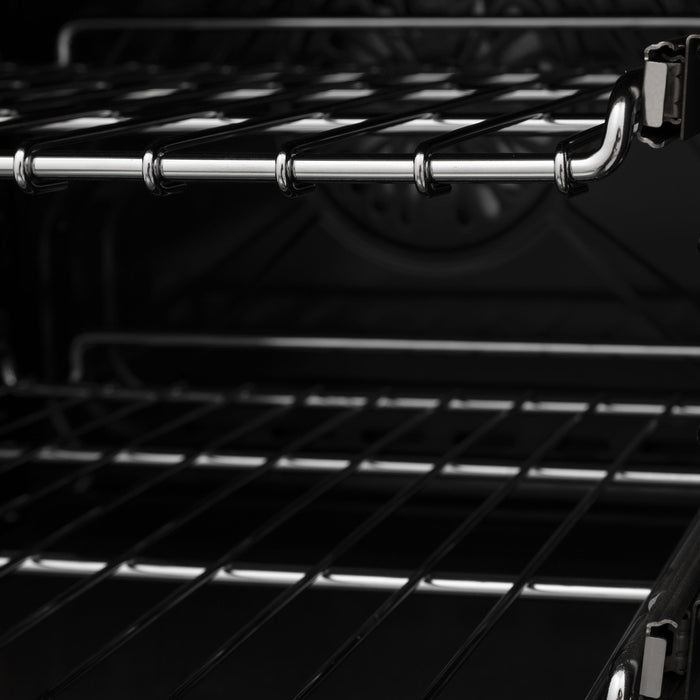 ZLINE 36" Gas Range, Black Stainless, Brass Burners, RGB-BR-36 - Farmhouse Kitchen and Bath