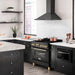ZLINE 36" Autograph Gas Range, Black Stainless, Gold Accents, RGBZ-36-G - Farmhouse Kitchen and Bath