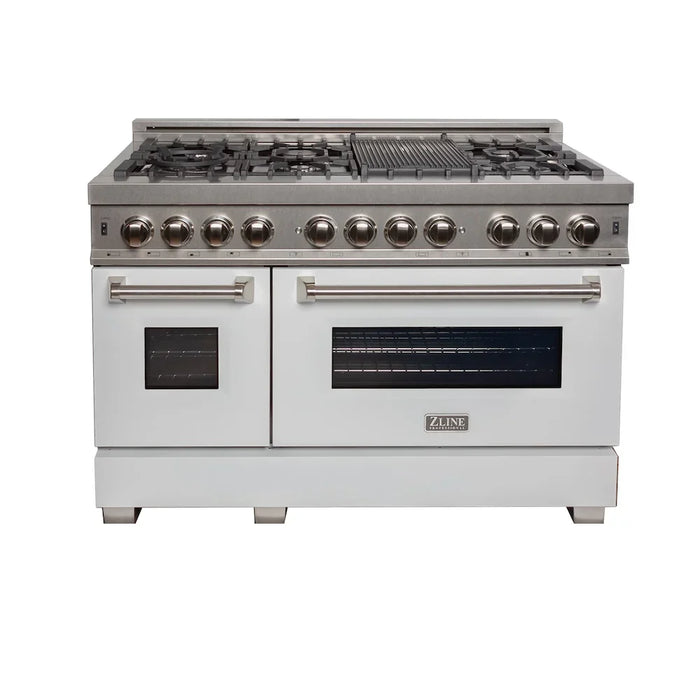 ZLINE 48" Bundle Range RAS-WM-48 & Range Hood 8654WM-48, 2KP-RASWMRH4809K