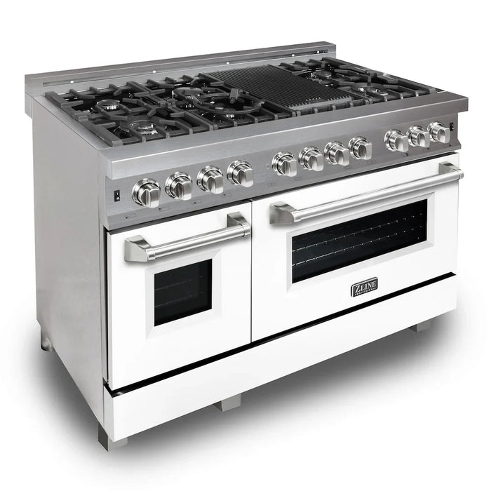 ZLINE 48" Bundle Range RAS-WM-48 & Range Hood 8654WM-48, 2KP-RASWMRH4809K