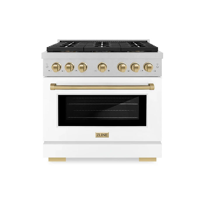 ZLINE 36" Paramount Gas Range DuoPro™ Cooktop, Convection Gas Oven PSGRSZ-WM-36-CB09K