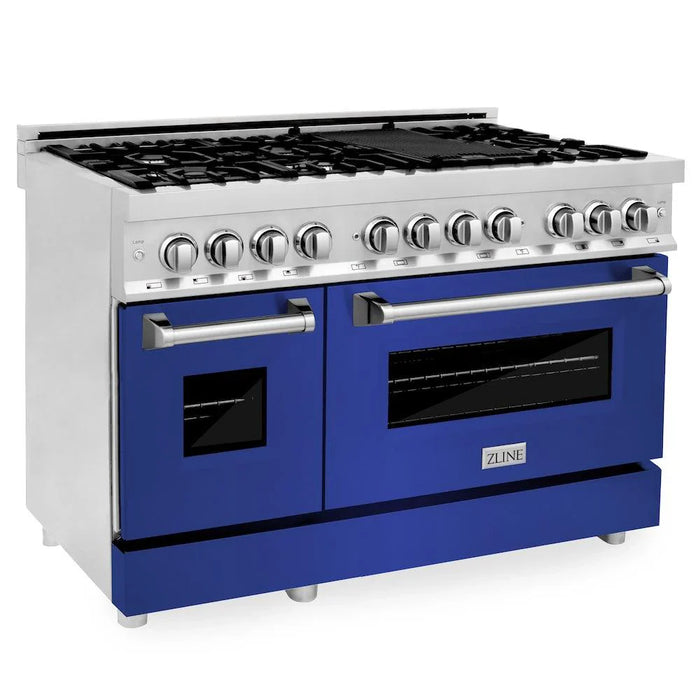 ZLINE 48" Bundle Range RA-BM-48 & Wall Range Hood KB-48, 2KP-RABMRH4809K