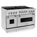 ZLINE 48" Bundle Range RG48 & Wall Range Hood KB-48, 2KP-RGRH48 - Farmhouse Kitchen and Bath