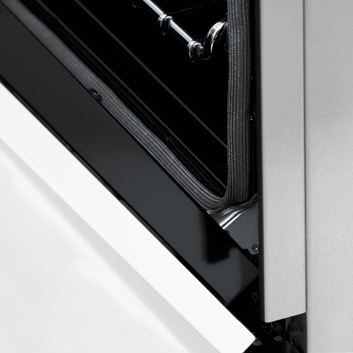 ZLINE 36" Autograph Gas Range, DuraSnow, White Door, Gold RGSZ-WM-36-G - Farmhouse Kitchen and Bath