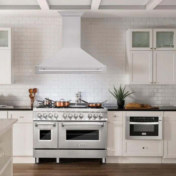ZLINE 48" Autograph Stainless Steel Wall Range Hood, 8654STX-4809K