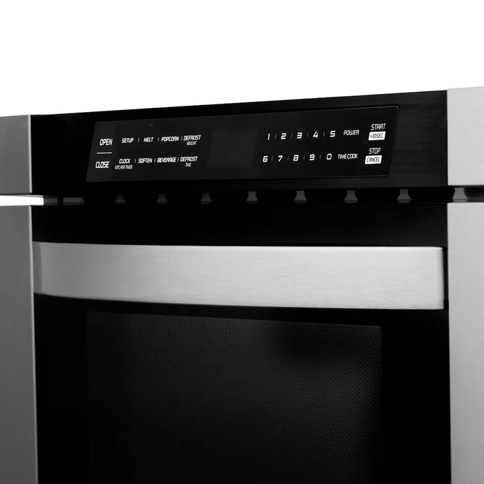 ZLINE 48" Bundled Stainless Dual Range, Range Hood, Microwave, 3KP-RARH48-MW09K