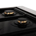 ZLINE 36" Autograph Gas Range, DuraSnow, White Door, Gold RGSZ-WM-36-G - Farmhouse Kitchen and Bath