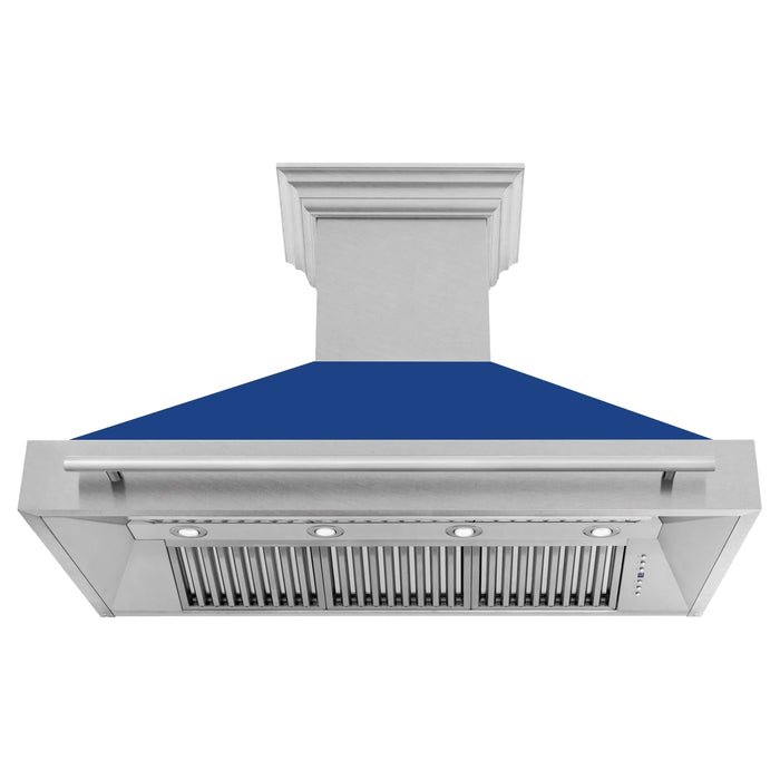 ZLINE 48" Autograph DuraSnow Stainless Wall Range Hood 8654SNX-BM-4809K