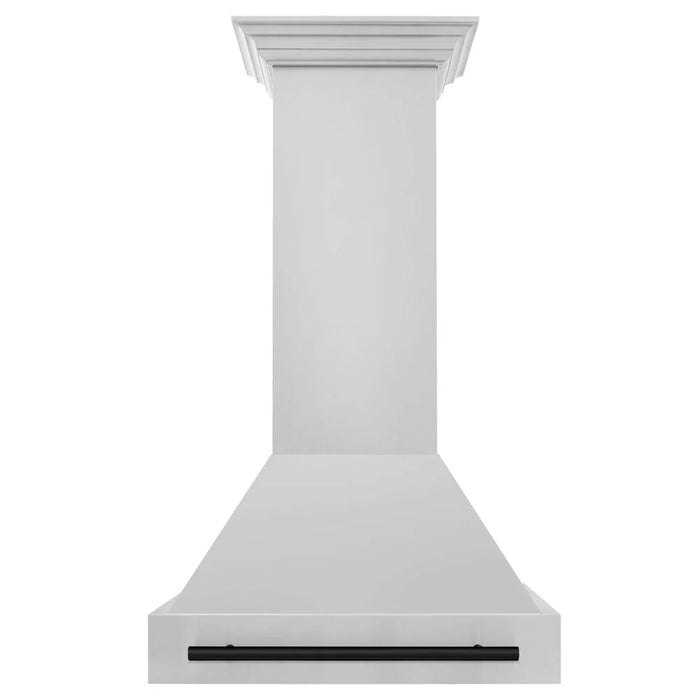 ZLINE 30" Autograph Stainless Wall Range Hood, White, 8654STZ-30-MB09K