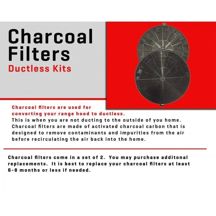 ZLINE 1 Set Charcoal Filters for Range Hoods w/Recirculating Option CF1 - Farmhouse Kitchen and Bath