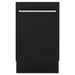 ZLINE 18" Dishwasher in Black matt panel, Stainless Tub, DWV - BLM - 18 - Farmhouse Kitchen and Bath