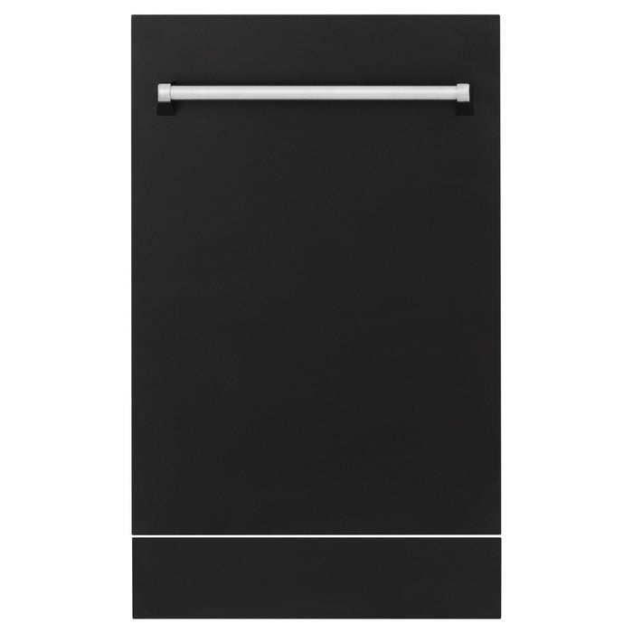 ZLINE 18" Dishwasher in Black matt panel, Stainless Tub, DWV - BLM - 18 - Farmhouse Kitchen and Bath