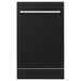 ZLINE 18" Dishwasher in Black matt panel, Stainless Tub, DWV - BLM - 18 - Farmhouse Kitchen and Bath