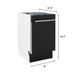 ZLINE 18" Dishwasher in Black matt panel, Stainless Tub, DWV - BLM - 18 - Farmhouse Kitchen and Bath