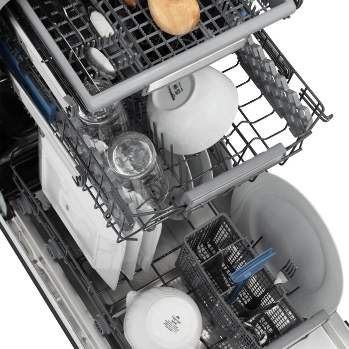 ZLINE 18" Dishwasher in Black matt panel, Stainless Tub, DWV - BLM - 18 - Farmhouse Kitchen and Bath