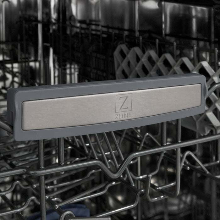 ZLINE 18" Dishwasher in Black matt panel, Stainless Tub, DWV - BLM - 18 - Farmhouse Kitchen and Bath