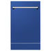 ZLINE 18" Dishwasher in Blue matt panel, Stainless Tub, DWV - BM - 18 - Farmhouse Kitchen and Bath