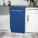 ZLINE 18" Dishwasher in Blue matt panel, Stainless Tub, DWV - BM - 18 - Farmhouse Kitchen and Bath