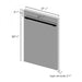 ZLINE 18" White Matte with Stainless Steel Tub, DW - WM - H - 18 - Farmhouse Kitchen and Bath