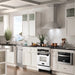 ZLINE 24" Autograph Gas Range, DuraSnow, White Door, RGSZ - WM - 24 - MB - Farmhouse Kitchen and Bath