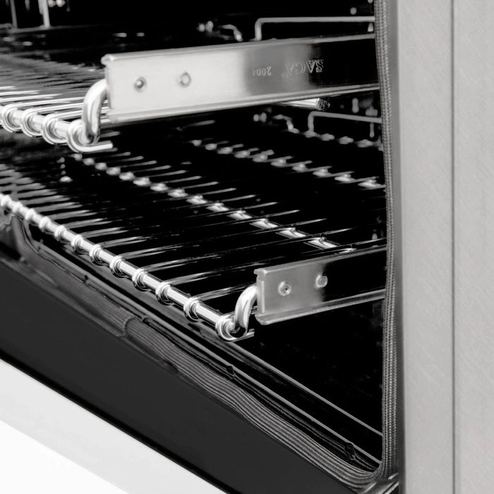 ZLINE 24" Autograph Gas Range, DuraSnow, White Door, RGSZ - WM - 24 - MB - Farmhouse Kitchen and Bath