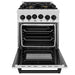 ZLINE 24" Autograph Gas Range Gas, DuraSnow, RGSZ - SN - 24 - MB - Farmhouse Kitchen and Bath
