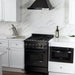 ZLINE 24" Black Stainless, Gas Burner, Electric Oven Range, RAB - 24 - Farmhouse Kitchen and Bath