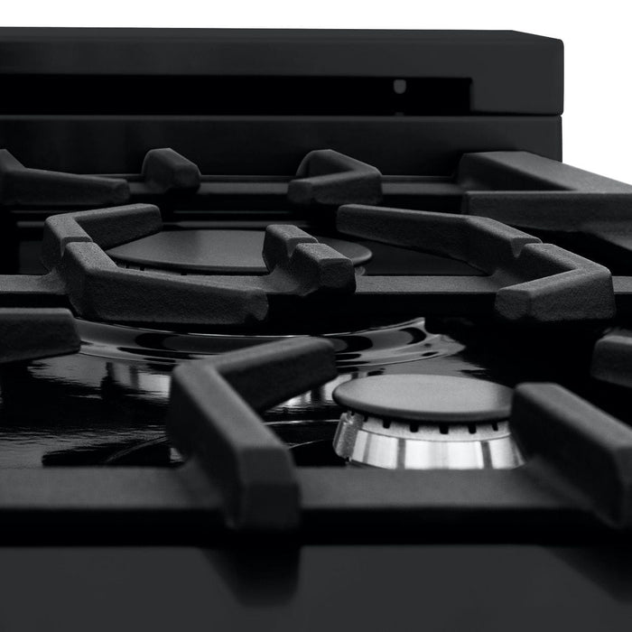 ZLINE 24" Black Stainless, Gas Burner, Electric Oven Range, RAB - 24 - Farmhouse Kitchen and Bath
