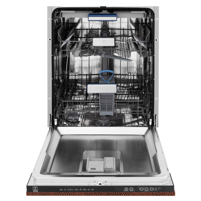 ZLINE 24" Dishwasher, Hammered Copper panel, Stainless Tub, DWV - HH - 24 - Farmhouse Kitchen and Bath