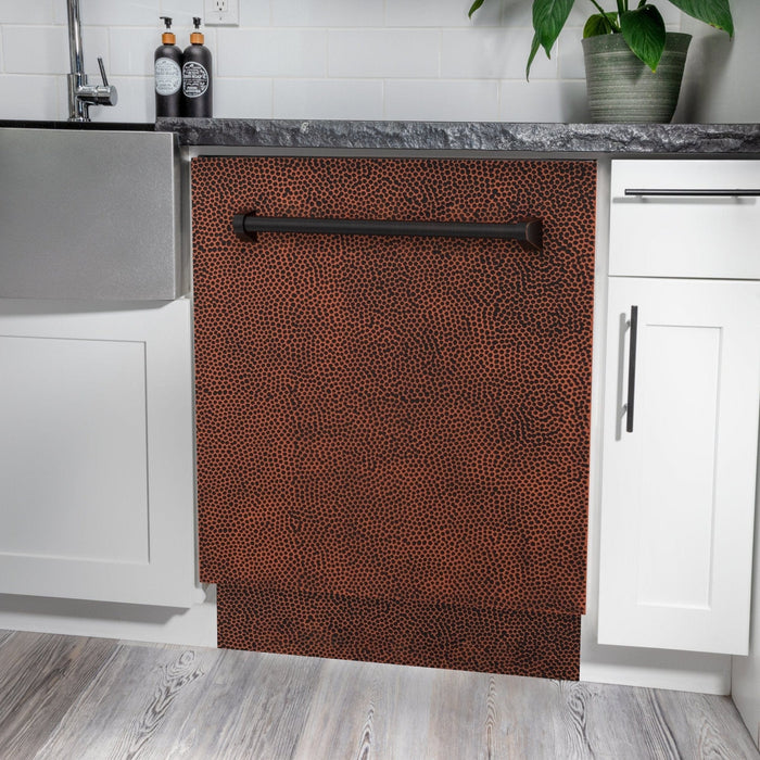 ZLINE 24" Dishwasher, Hammered Copper panel, Stainless Tub, DWV - HH - 24 - Farmhouse Kitchen and Bath