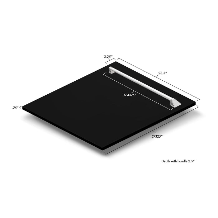 ZLINE 24" Dishwasher in Black Matte panel, Stainless Tub, DWV - BLM - 24 - Farmhouse Kitchen and Bath