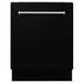 ZLINE 24" Dishwasher in Black Matte panel, Stainless Tub, DWV - BLM - 24 - Farmhouse Kitchen and Bath