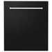 ZLINE 24" Dishwasher in Black Matte panel, Stainless Tub, DWV - BLM - 24 - Farmhouse Kitchen and Bath