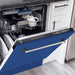 ZLINE 24" Dishwasher in Blue Matte panel, Stainless Tub, DWV - BM - 24 - Farmhouse Kitchen and Bath