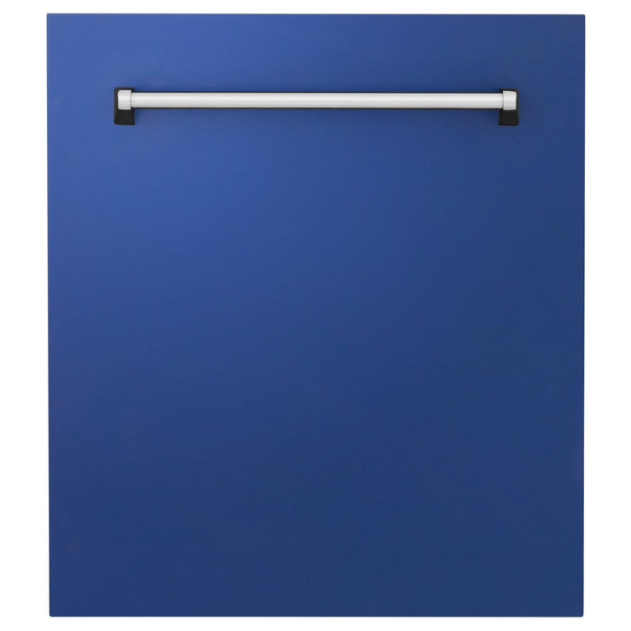 ZLINE 24" Dishwasher in Blue Matte panel, Stainless Tub, DWV - BM - 24 - Farmhouse Kitchen and Bath