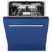 ZLINE 24" Dishwasher in Blue Matte panel, Stainless Tub, DWV - BM - 24 - Farmhouse Kitchen and Bath