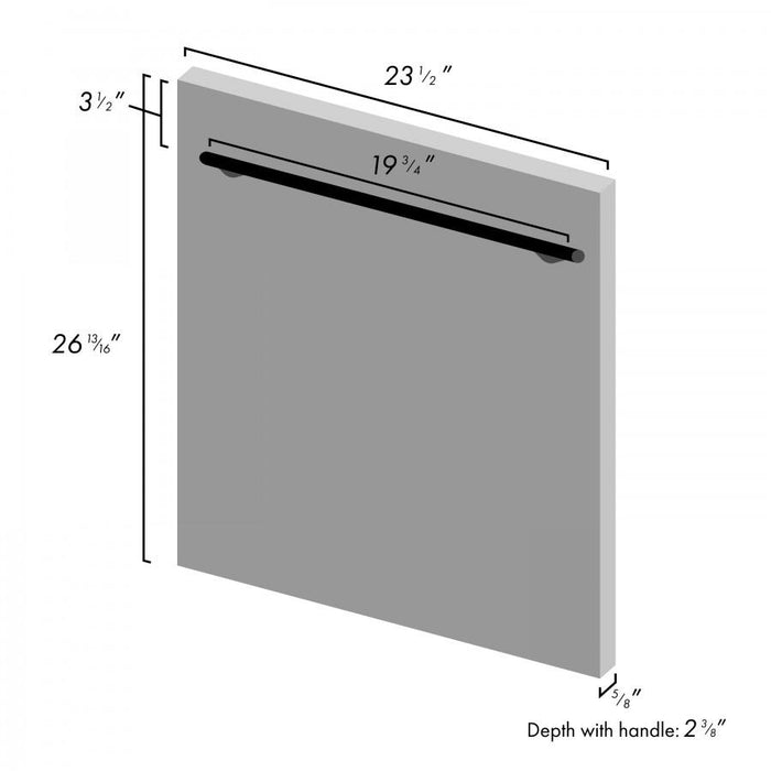 ZLINE 24" Dishwasher in DuraSnow® Stainless, Modern Handle, DW - SN - 24 - Farmhouse Kitchen and Bath