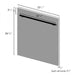 ZLINE 24" Dishwasher in DuraSnow® Stainless, Modern Handle, DW - SN - 24 - Farmhouse Kitchen and Bath