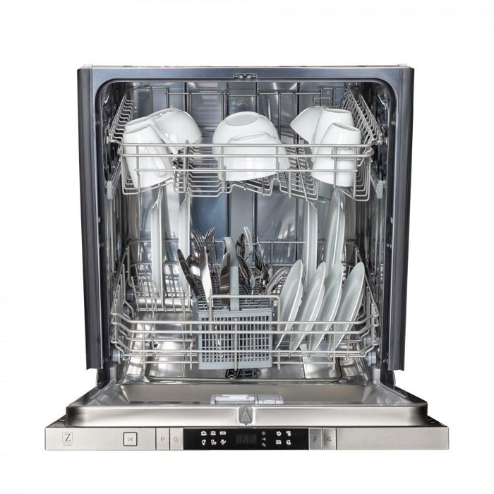 ZLINE 24" Dishwasher in DuraSnow® Stainless, Modern Handle, DW - SN - 24 - Farmhouse Kitchen and Bath