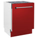 ZLINE 24" Dishwasher in Red Matt panel, Stainless Tub, DWV - RM - 24 - Farmhouse Kitchen and Bath