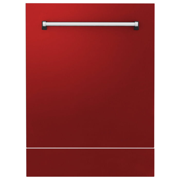 ZLINE 24" Dishwasher in Red Matt panel, Stainless Tub, DWV - RM - 24 - Farmhouse Kitchen and Bath