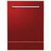 ZLINE 24" Dishwasher in Red Matt panel, Stainless Tub, DWV - RM - 24 - Farmhouse Kitchen and Bath