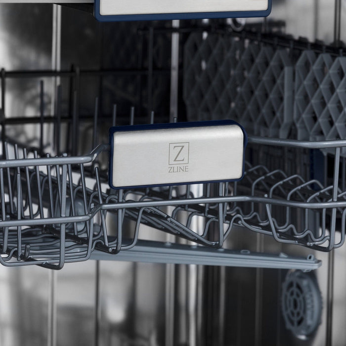 ZLINE 24" Dishwasher in Red Matt panel, Stainless Tub, DWV - RM - 24 - Farmhouse Kitchen and Bath
