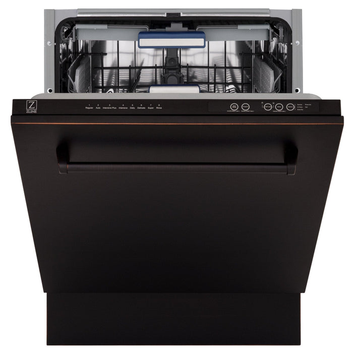 ZLINE 24" Dishwasher, Oil Rubbed Bronze panel, Stainless Tub, DWV - ORB - 24 - Farmhouse Kitchen and Bath