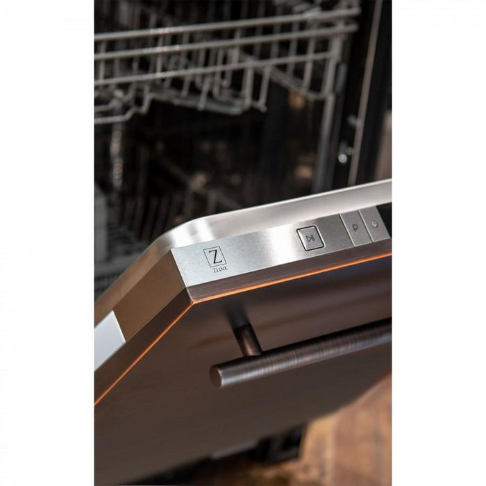 ZLINE 24" Dishwasher Oil - Rubbed Bronze, Stainless Steel Tub, DW - ORB - 24 - Farmhouse Kitchen and Bath