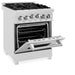 ZLINE 24" Gas On Gas Range, DuraSnow, Stainless Steel, RGS - SN - BR - 24 - Farmhouse Kitchen and Bath