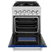ZLINE 24" Gas On Gas Range In DuraSnow, Stainless Steel, RGS - BG - 24 - Farmhouse Kitchen and Bath