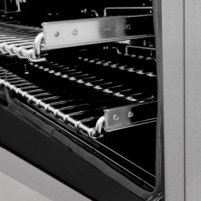ZLINE 24" Gas On Gas Range In DuraSnow, Stainless Steel, RGS - SN - 24 - Farmhouse Kitchen and Bath