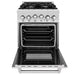 ZLINE 24" Gas On Gas Range In DuraSnow, Stainless Steel, RGS - SN - 24 - Farmhouse Kitchen and Bath