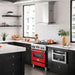 ZLINE 24" Gas Range with Red Gloss door, RG - RG - 24 - Farmhouse Kitchen and Bath